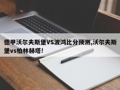 德甲沃尔夫斯堡VS波鸿比分预测,沃尔夫斯堡vs柏林赫塔!