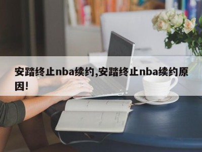 安踏终止nba续约,安踏终止nba续约原因!