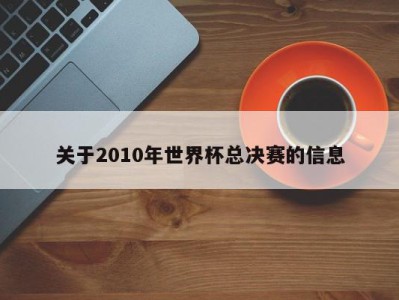 关于2010年世界杯总决赛的信息