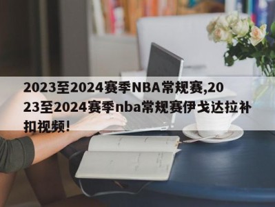 2023至2024赛季NBA常规赛,2023至2024赛季nba常规赛伊戈达拉补扣视频!